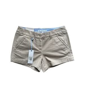 Southern Tide Women’s 3” Driftwood Khaki Chino Shorts Size 2 NWT